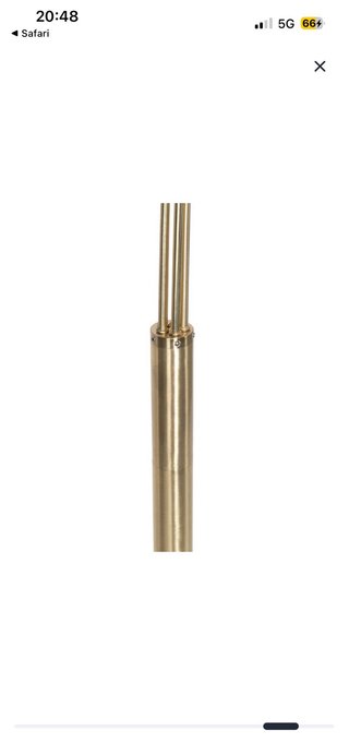 Lampada piantana design ad arco oro