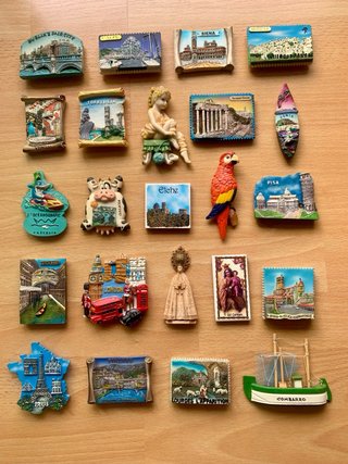 Lote 23 imanes de recuerdo de viajes