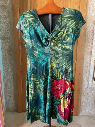 Vestido estampado floral verano