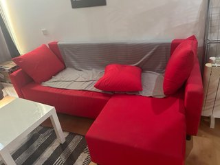 Sofá Chaise Longue Rojo