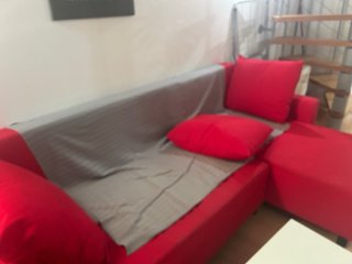Sofá Chaise Longue Rojo