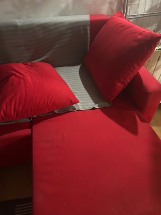 Sofá Chaise Longue Rojo
