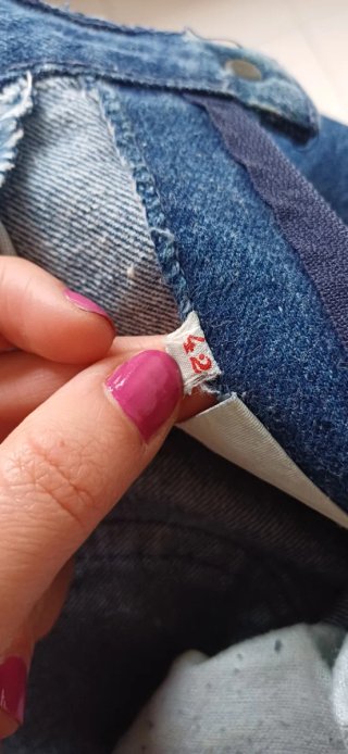 Falda vaquera azul midi