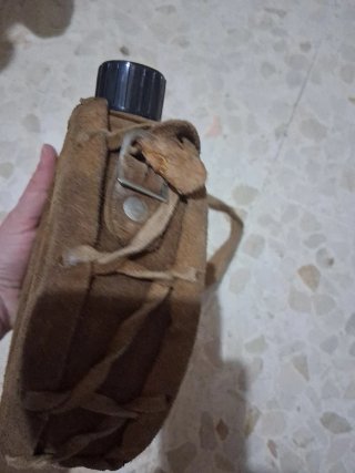 Cantimplora cuero aluminio 1L