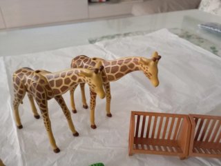 Lote Playmobil Jirafas Circo Zoo Accesorios