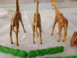 Lote Playmobil Jirafas Circo Zoo Accesorios