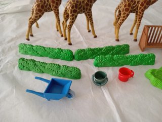 Lote Playmobil Jirafas Circo Zoo Accesorios