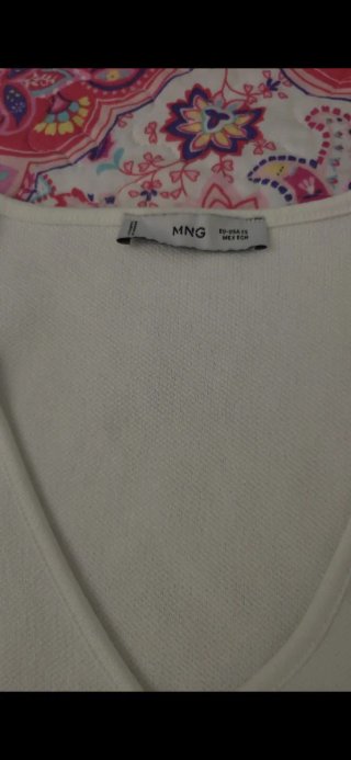 Chaleco Mango Blanco Talla S