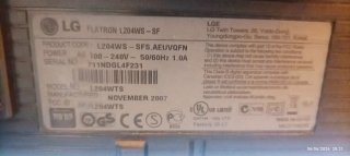 Pantalla LG 20 Plata