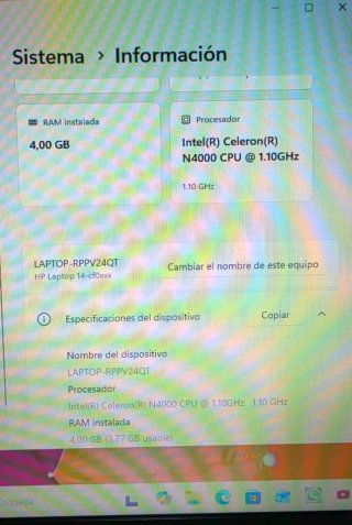 Portátil HP Blanco 1TB