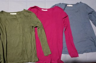 3 Camisetas Manga Larga Mujer