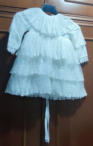 Vestito vintage bambina pizzo Bessie Ganahl