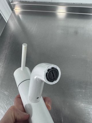 Grifo monomando TRES blanco lavabo
