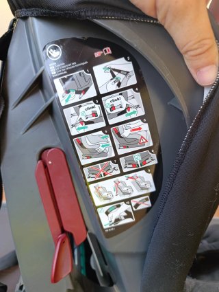 Silla coche bebé negra