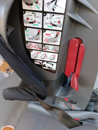 Silla coche bebé negra