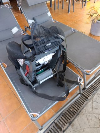 Silla coche bebé negra