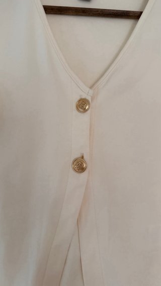 Blusa Shein color crema 3
