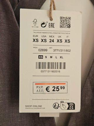 Chaleco lino traje gris mujer