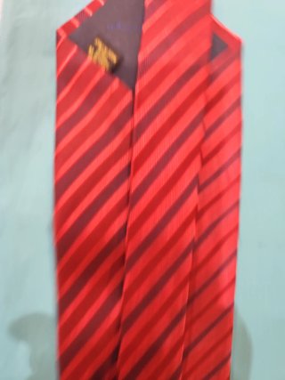 Corbata Ermenegildo Zegna Rayas Rojas y Azules