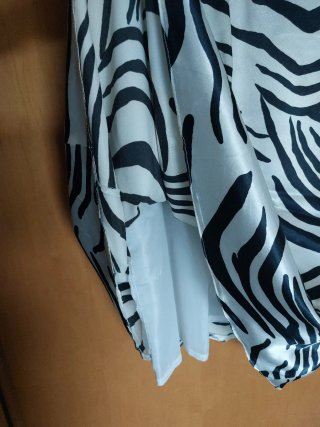 Vestido estampado cebra