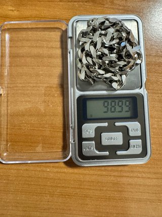 Cadena Cubana Plata Elegante