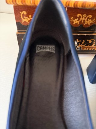 Camper Scarpe Tacco Blu/Nero Tg 38