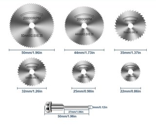 Discos HSS para Dremel 22-50mm