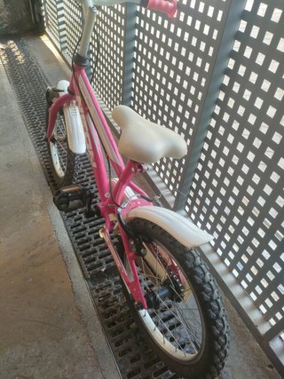 Bicicleta infantil rosa NEON