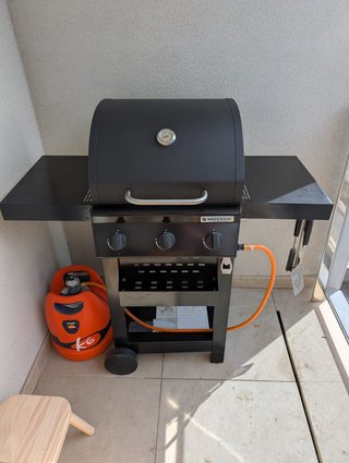 Barbacoa de Gas Naterial Alton Negra