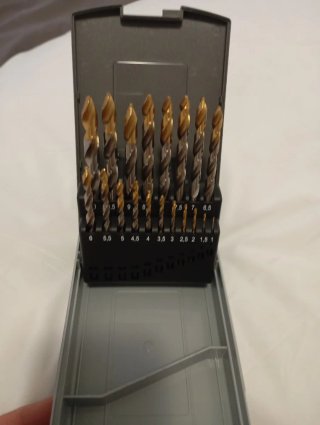 Juego Brocas Gillcut HSS-M2 DIN338 TIN