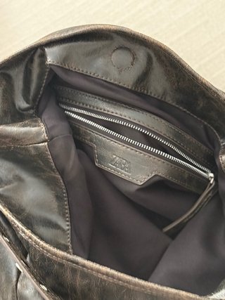 Bolso Zara Corazón Marrón