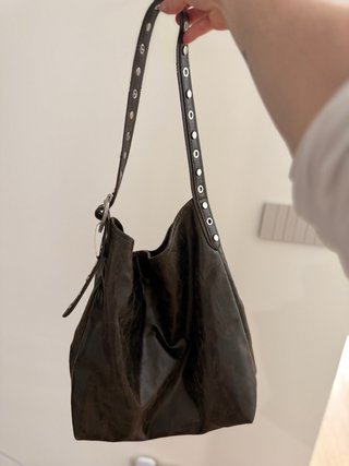 Bolso Zara Corazón Marrón