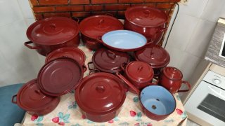 Kit Cacerolas Vintage Rojo