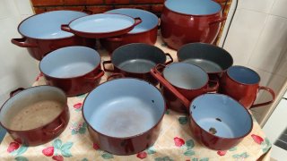 Kit Cacerolas Vintage Rojo