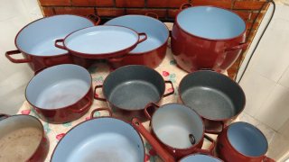 Kit Cacerolas Vintage Rojo
