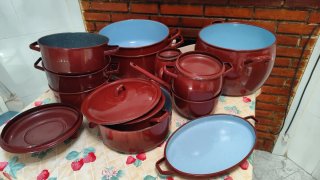 Kit Cacerolas Vintage Rojo