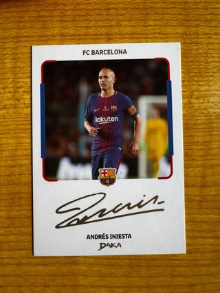 Cromo FC Barcelona Andrés Iniesta