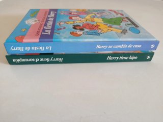 Dos libros dobles colección Harry de Chris Powling