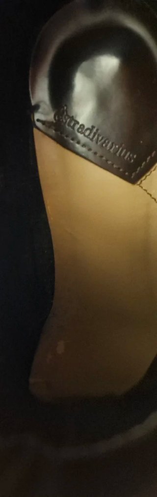 Botines de tacón negros y marrones
