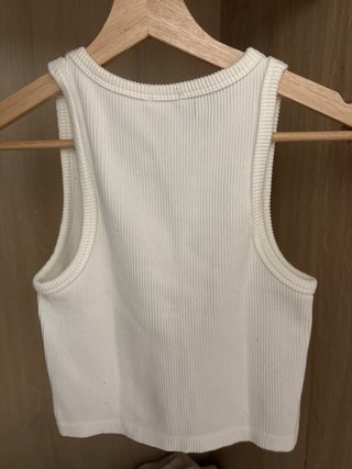 Top Stradivarius Blanco Talla S