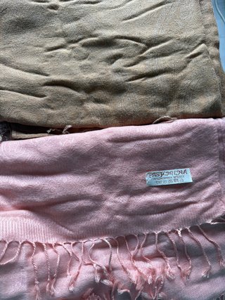 Pack 2 Pashminas Marrón y Rosa