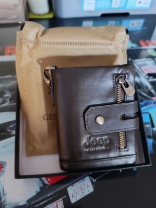 Cartera Jeep Marrón Piel