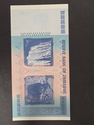 100 trilioni Dollari Zimbabwe 2008. SC
