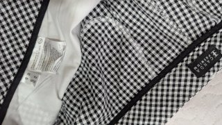 Pantalón Canda cuadros blanco y negro