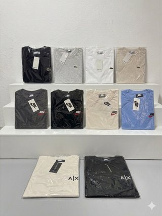 Camisetas Nike, Lacoste, Armani