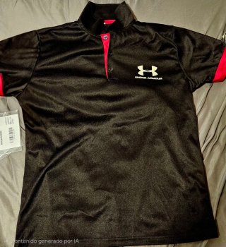 Polo Under Armour [Replica] Unisex Negro y Rojo