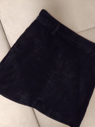 Falda pana negra Mango Talla M