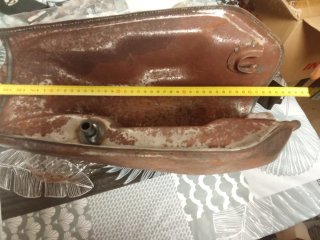 Depósito moto vintage de acero nuevo