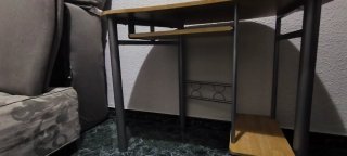 Escritorio madera y metal
