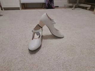 Zapatos Flamenco Talla 35 Blancos